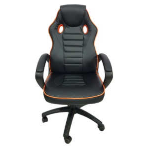 Scaun gaming Arka Chairs B17 portocaliu, piele anti transpiratie, perforata, ecologica
