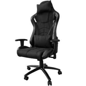 Scaun gaming Arka Chairs B147 Hercules negru textil anti transpiratie