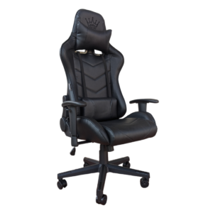 Scaun Gaming Arka Chairs B54 All black, piele antitranspiratie perforata ecologica
