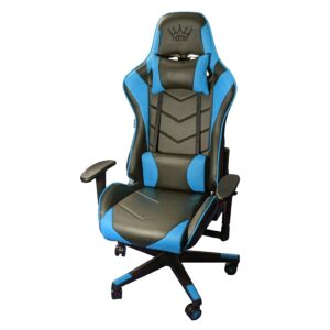 Scaun Gaming Arka Chairs B54 SportLine Negru/Albastru piele perforata