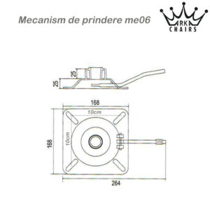 Mecanism scaun 10cmx 10cm me06 ARKA CHAIRS
