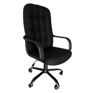 Scaun directorial Arka Chairs B501 profesional, textil black, baza stea 350